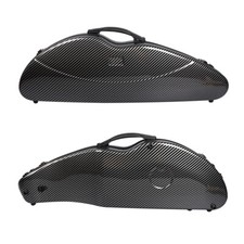4/4 Violin Case Black Strong Carbon Fiber Violin Cases with Code Lock Back Strap