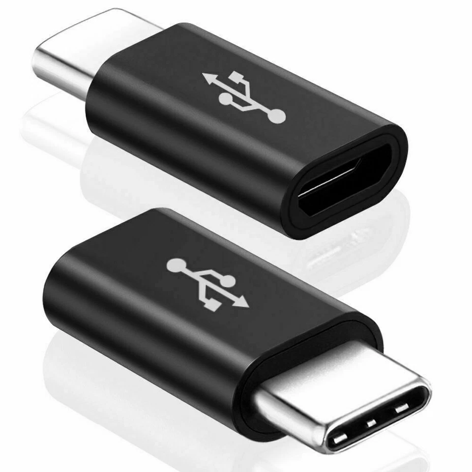 5 Pack Micro USB to Type C Adapter Converter Micro-B to USB-C Connector USA - Image 2 of 4
