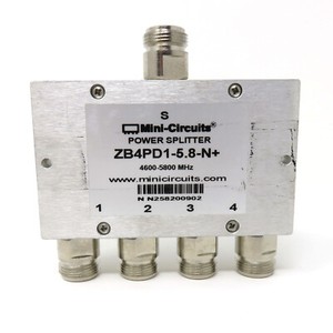 Mini-Circuits ZB4PD1-5.8-N+ Power Splitter/Combiner 4 Way 50Ω 4600 to 5800 MHz