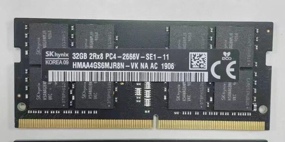 SK Hynix 32GB DDR4 2666 Laptop SO-DIMM RAM PC4-21300