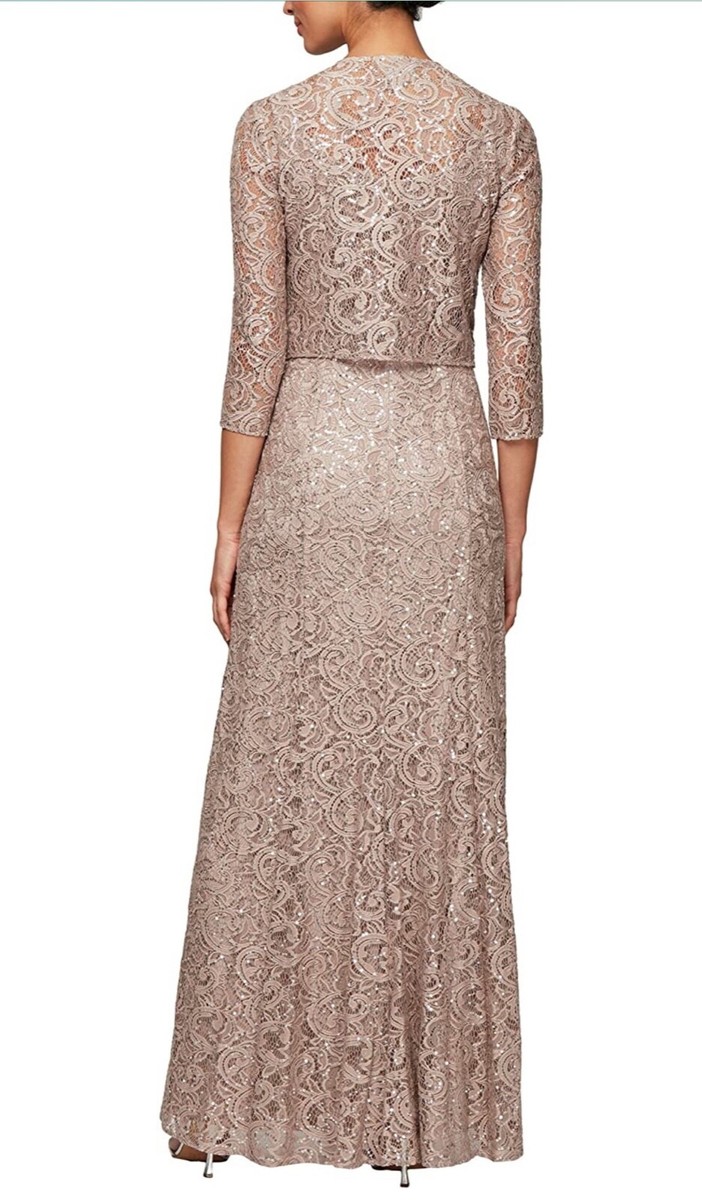 alex evenings women's long lace jacket dress Alex Evenings Women's Jacket Dresses