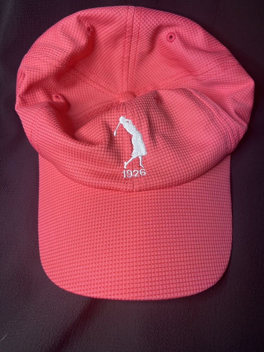 1926 Female Golfer Pink Adjustable Golf Cap a Town Talk Label | eBay