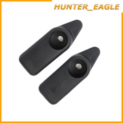 Pair Black Sun Visor Retainer Clip Bracket 10411051 For 97 04 Chevy Corvette C5