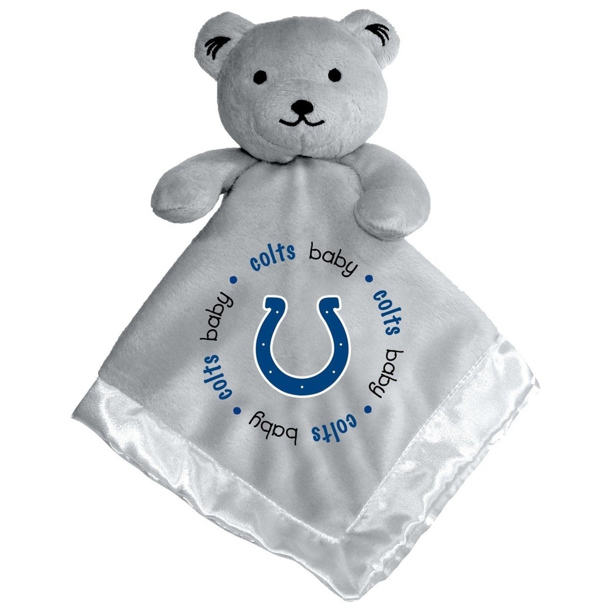 Indianapolis Colts Security Bear Gray Soft Plush 14X14 Baby Fanatics Buddy