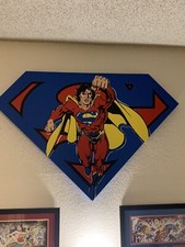 Steve Kaufman Superman -Blue Shield - Limited Edition Signed