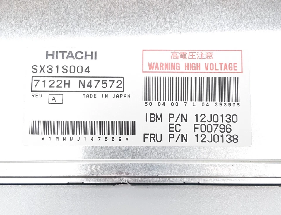 IBM ThinkPad 12.1" Matte Laptop LCD Hitachi SX31S004 12J0130 F00796 - Image 3 of 4