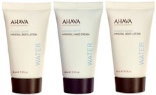 Image of Ahava 6pc Dead Sea Mineral Hand Cream & Body Lotion set,TRAVEL SIZE NEW