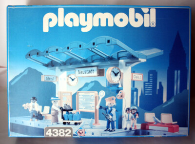 VINTAGE 1997 PLAYMOBIL 4382 NEUSTADT TRAIN STATION RAILWAY VINTAGE 1997 PLAYMOBIL 4382 NEUSTADT TRAIN STATION RAILWAY