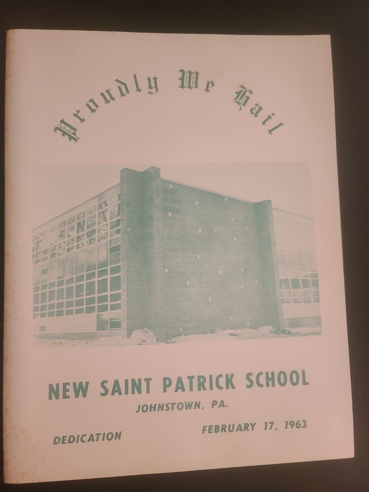 1963 St Saint Patrick Catholic Elementary School Johnstown PA