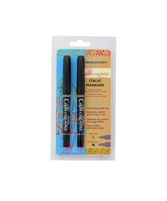 Handschrift Kursivmarker - 2er Pack (fein & breit)