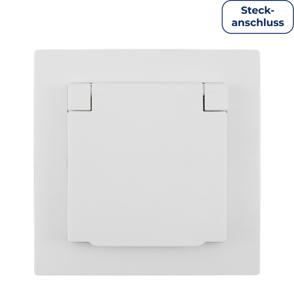 SCHUTZKONTAKT-STECKDOSE Mcpower Flair 250V/16A, Up, IP44, Steckanschluss, Weiß-image