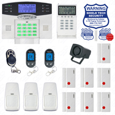Wireless Home Security System 2-Way LCD Remote Burglar Alarm VOIP Phone Line FK