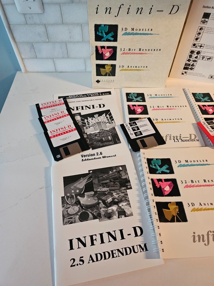 RARE VTG SPECULAR INFINI-D 3D Modeling But Renderer Animation Software ...