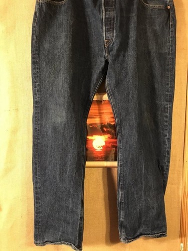 Levi's 501 men's dark blue denim jeans 