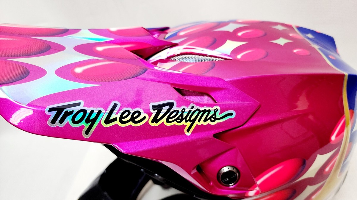 Troy Lee Designs SE5 Composite Blurr Pink LE MIPS Motocross Helmet