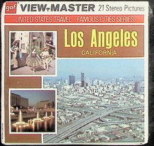 Los Angeles California 1974 3d View-Master 3 Reel Packet NEW SEALED
