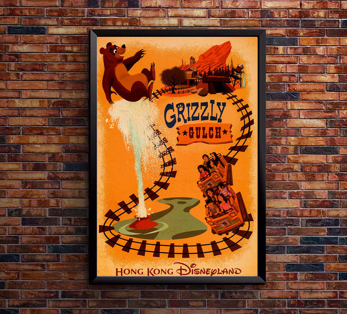 Grizzly Gulch - Hong Kong Disneyland Attraction- Vintage Disney