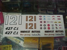 1/24 slotcar 1/24 scale Dan Gurney 121 Vintage slot car vinyl DECALS