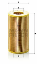 Mann-Filter Hu 718/1 k oil filter for, Jeep, Mercedes-Benz
