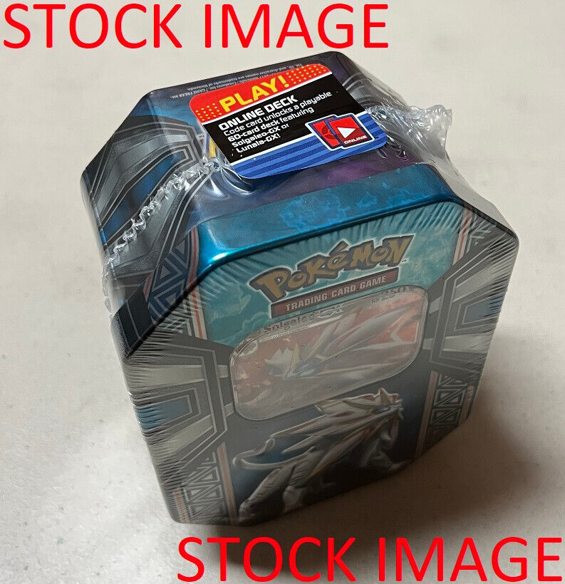 Pokemon TCG: Legends of Alola Solgaleo-GX Tin | Collectible Trading Card  Set | 4 Booster Packs, 1 Ultra Rare Foil Promo Card Featuring Solgaleo-GX