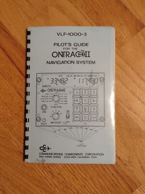 VLF-1000-3  Pilot Guide For Ontrac II Navigation System