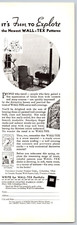 1936 Print Ad Wall-Tex Patterns Columbus Coated Fabrics Corp Columbus Ohio