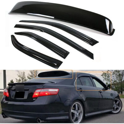 Fits 07-11 Toyota Camry Xv40 Slim Style Rear Roof Spoiler Acrylic Rain Sun Guard