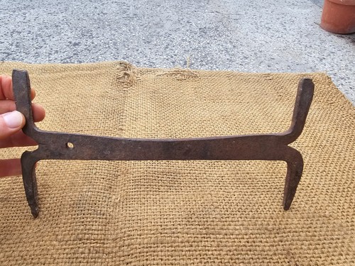 Raspador de zapatos antiguo forjado a mano de herrero - Imagen 2 de 10