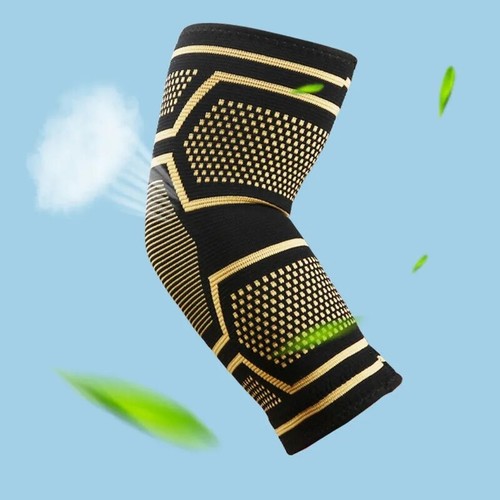 Copper Elbow Compression Sleeve Elbow Brace For Tennis Arthritis Bursitis US - 第 7/12 張圖片