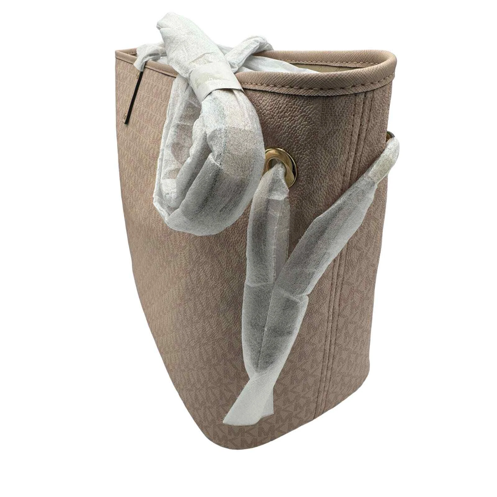 Nuova con etichette Michael Kors ""MK"" Jet Set Viaggio Balletto Lg Borsa con cordino