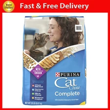 Purina Cat Chow Complete, Dry Cat Food, Chicken, 20 Lb Bag