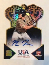 MATT THAISS Angels 2015 Panini USA Baseball Gold CROWN ROYALE Auto 1/10