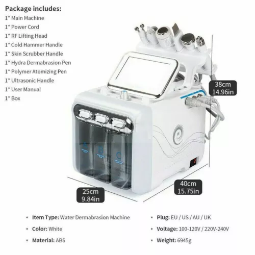 6in1 Wasser Dermabrasion Hydra Hydro Tiefenreinigung Beauty Facial SPA Machine - Bild 9 von 12