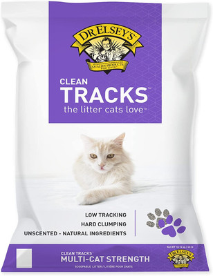 Premium Clumping Cat Litter - Clean Tracks - Low Dust, Low Tracking, Hard Clumpi