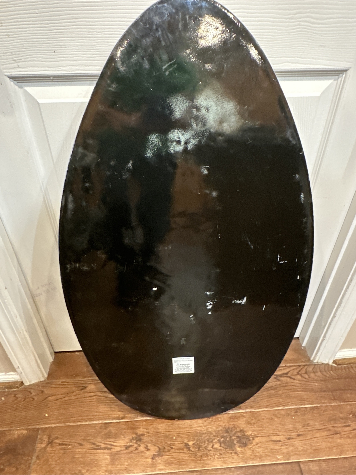 Skim Lizard Wooden Skim Board Surfer Boogie Laser Chekered Fade Fiberglass 37”