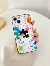 Splash Ink Puzzle Pattern Phone Case