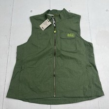 Rei Employee Vest Old Growth Heather Green Women’s Size Large New