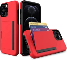 For iPhone  13 Pro Max 13 Pro 13 Mini Shockproof Case Cover Wallet Card Holder