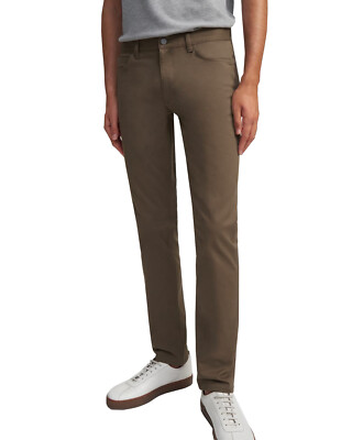 Theory Men's Brae Rinsed Writer Brown Haydin JeNz  Casual Pants, 32W 32L 5779-9