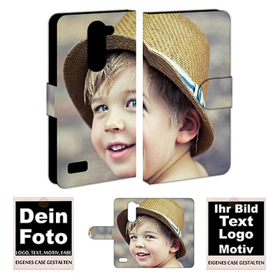 LG Bello Schutzhülle Personalisierte Handy Tasche mit Foto Text Druck