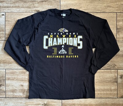 BALTIMORE RAVENS SUPER BOWL XLVII Champions Size Large T-SHIRT NFL