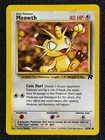 Meowth 62/82 Base Set Series Team Rocket Common Basic Pokemon Card 2000 NM