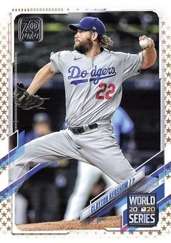 #179 Clayton Kershaw Los Angeles Dodgers 2021 Topps Gold Star
