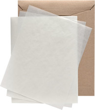 Glassine Paper Sheets, 8.5" x 11", Pack of 100 Transparent Paper Sheets for Artw