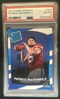 2017 Panini Donruss Patrick Mahomes II RC Rated #327 Chiefs PSA 8 Rookie