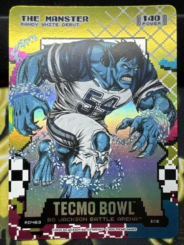 2026 Bo Jackson Battle Arena Tecmo Bowl The Manster Ice 80's 8-Bit Rad RD463