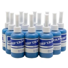 12 Pc Set 1 Dozen 2 oz Blue Refillable Keeptrak Paint Markers for Automotive