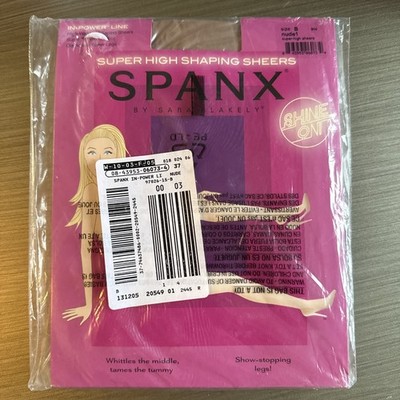 New Super High Shaping Sheers SPANX High Waisted Super Tummy Control Nude Size B