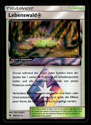 Lebenswald   180/214 Prism Star Rare Lost Thunder Holo NM Pokemon Karte Deutsch