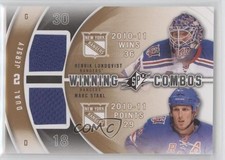 2011-12 SPx Winning Combos Marc Staal Henrik Lundqvist #WC-HS HOF 2d8